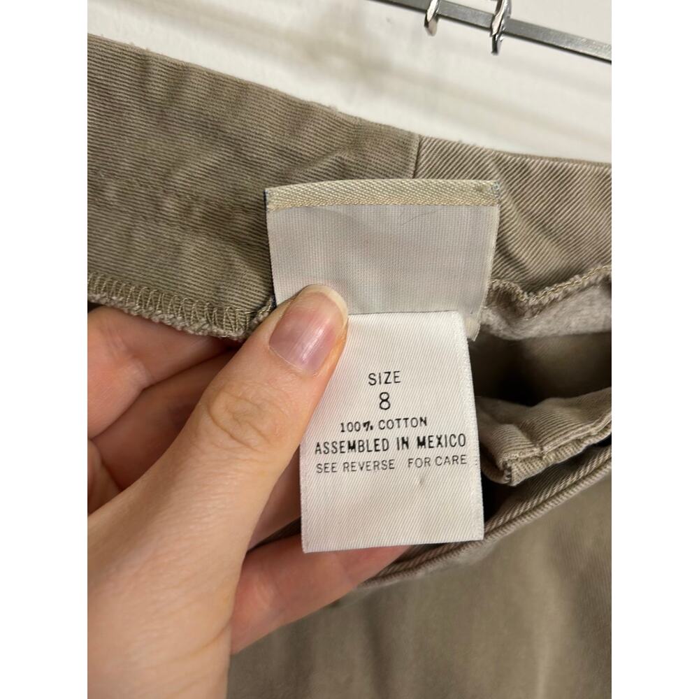 Sonoma Skort Womens 8 Khaki Wrap Button Front Mini 100% Cotton Vintage 90s - Picture 5 of 7